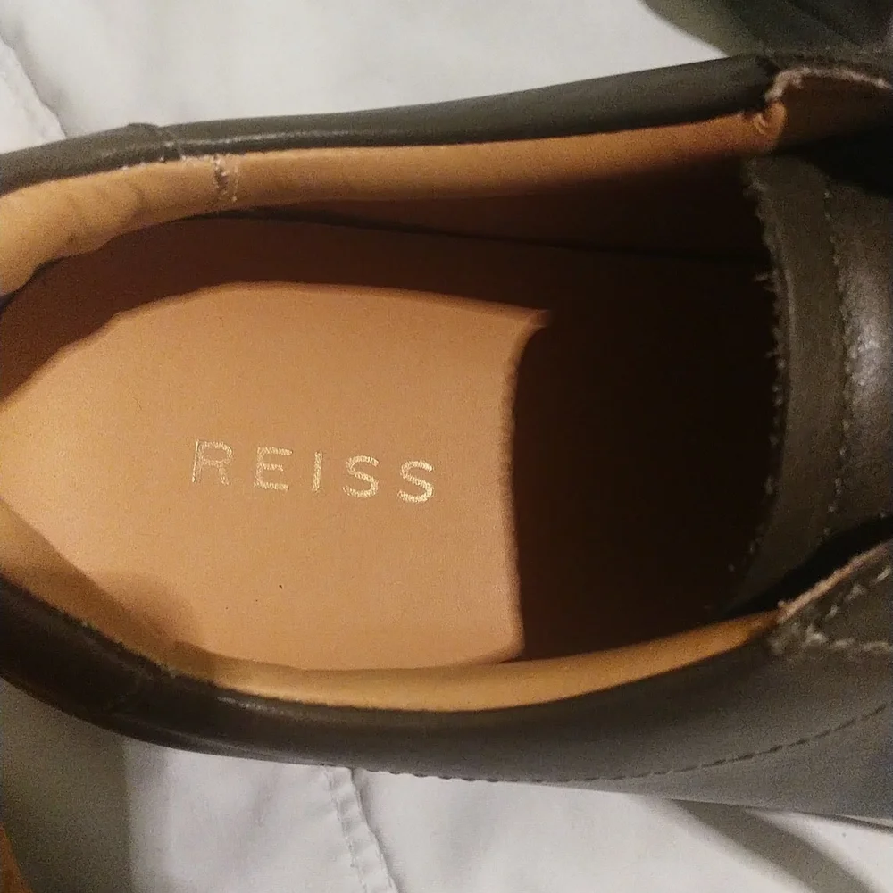 Reiss FINLEY lace up calf sneakers - Picture 8 of 10